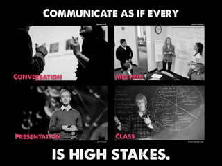 Communicate as if every
                Susan NYC                kevin dooley




Conversation                Meeting




...