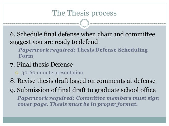 thesis assessment committee