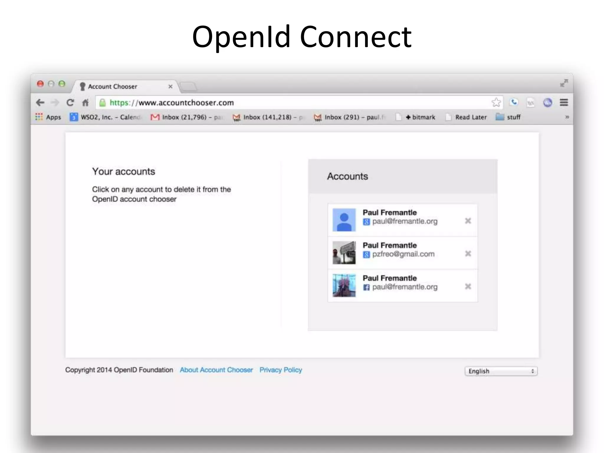 OpenId Connect 
 