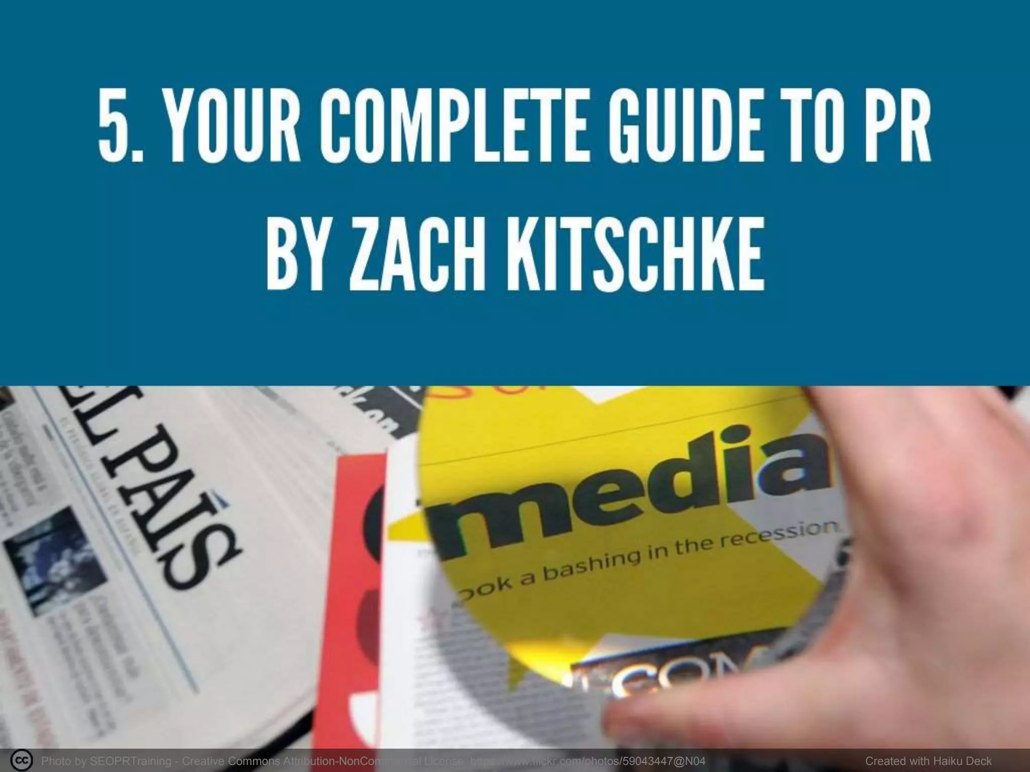 Photo by SEOPRTraining - Creative Commons Attribution-NonCommercial License https://www.flickr.com/photos/59043447@N04 Created with Haiku Deck
 