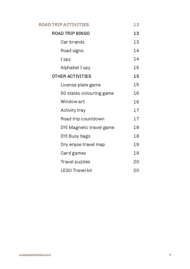 Your Ultimate Guide To Road Trip Entertainment Unplugged Family Time