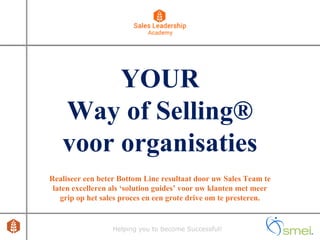 Your way of selling® for companies