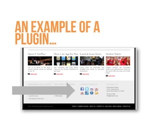An example of a
plugin…
 