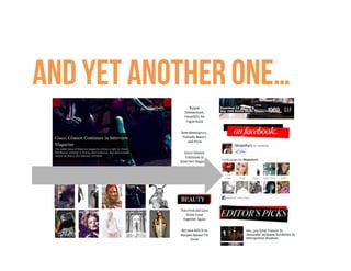 And yet another one…
 