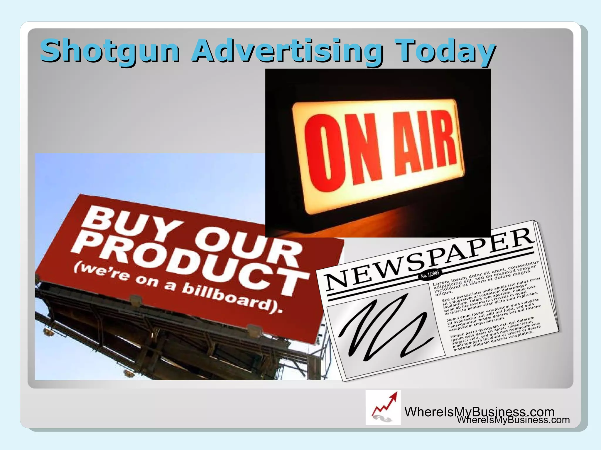 Shotgun Advertising Today WhereIsMyBusiness.com 
