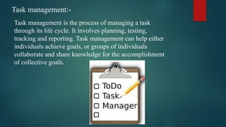 Task management | PPTX