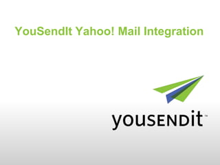 YouSendIt Yahoo! Mail Integration
 