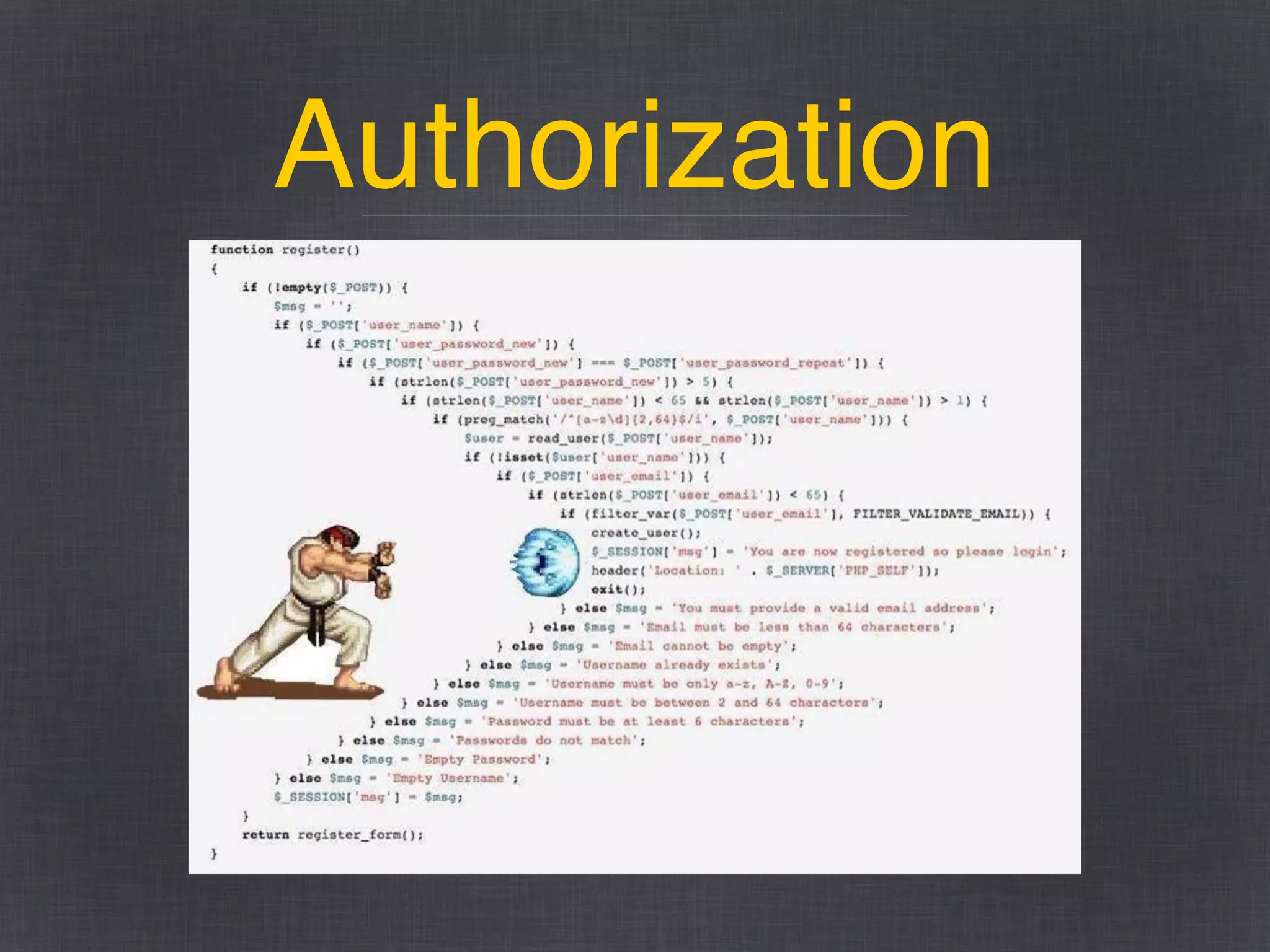 Authorization
 