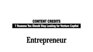 You Should Stop Looking for Venture Capital