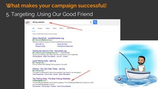 What makes your campaign successful!
5. Targeting .Using Our Good Friend
 