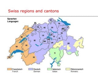 Swiss regions and cantons
 