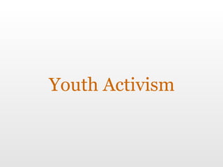 Youth Activism 