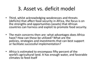 Youth and food security in africa | PPT