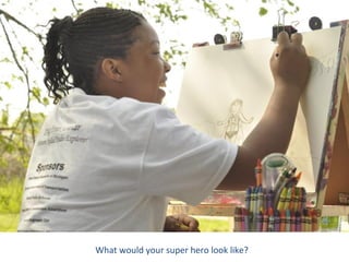 What would your super hero look like?
 