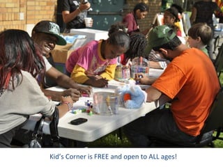 Kid’s Corner is FREE and open to ALL ages!
 
