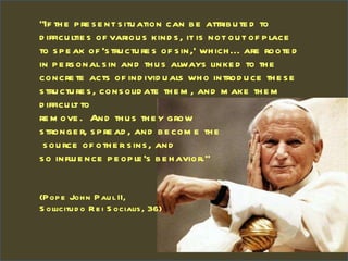 Suggested Steps for Theological Reflection Include questions about scripture, church teachings ,or other relevant documents In the real world is it possible to put Christian teaching into practice? What more do I need to know about scripture and church teachings? Include questions about church structure and practice What is the role of the church here; the role of the laity? What is the place of sacraments? What “spirituality” is appropriate here? 