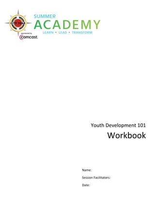 Youth development workbook