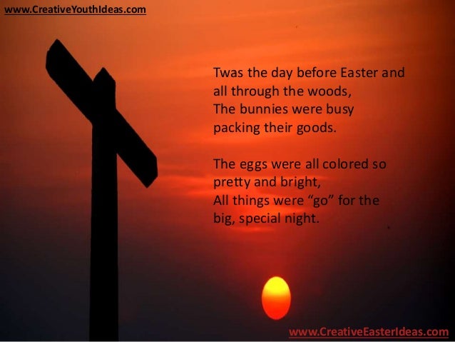 Youth Easter Ideas - Twas the Night Before Easter