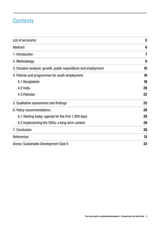Youth employment & sustainable development | PDF