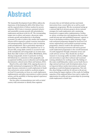 Youth employment & sustainable development | PDF