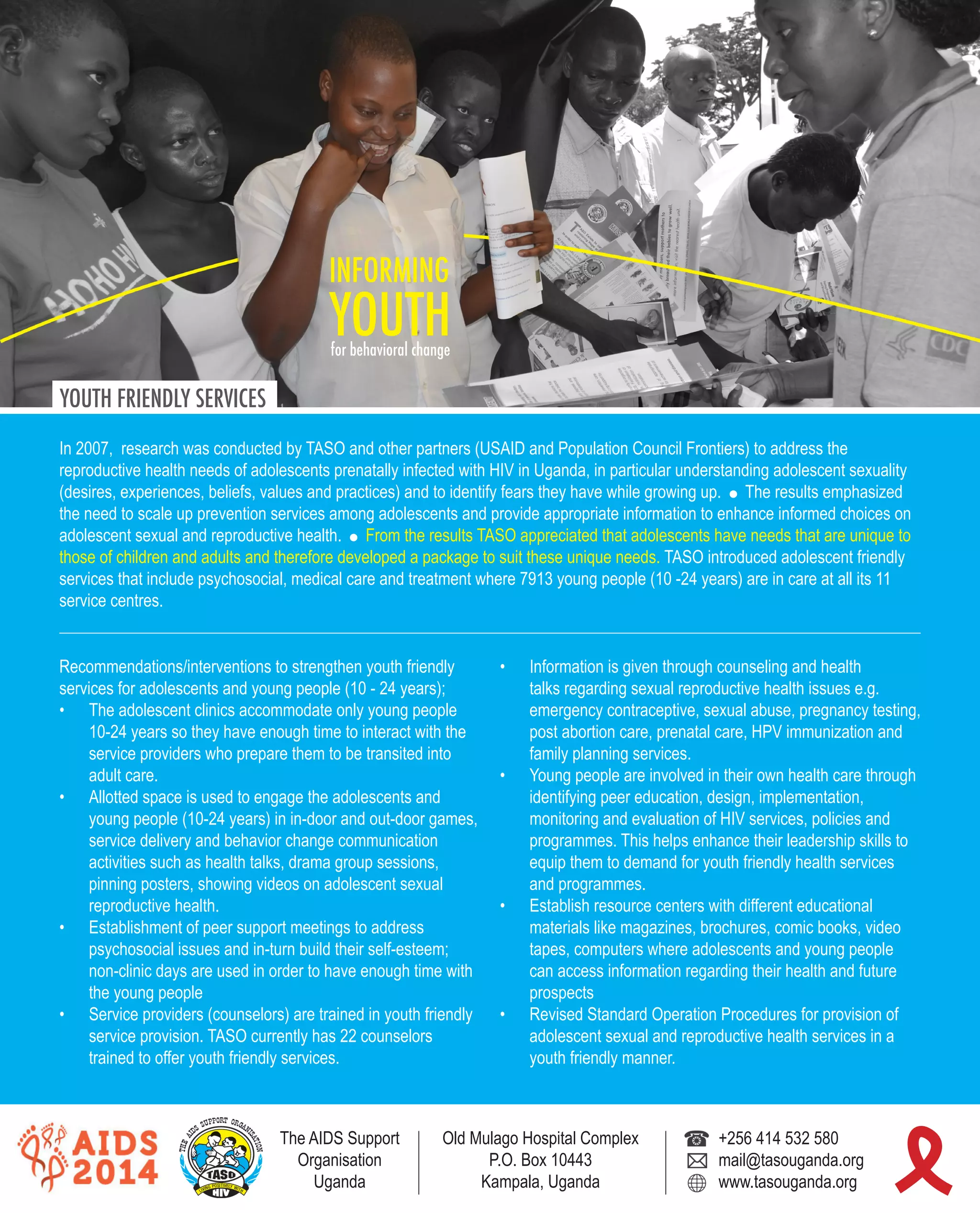 Youth friendly services | PDF