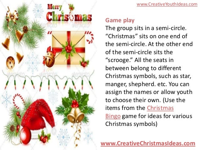 youth ideas christmas symbol exchange youth group christmas game