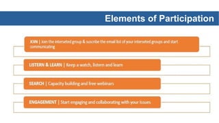 Elements of Participation
 