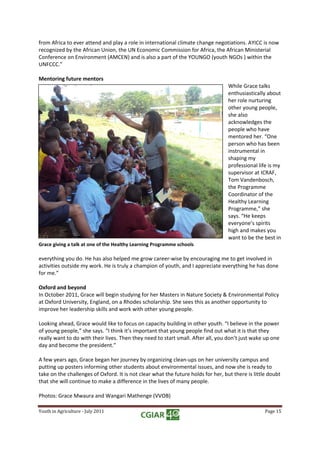 Growing Talents: Youth in Agriculture