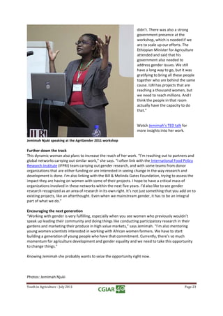 Growing Talents: Youth in Agriculture