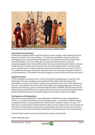 Growing Talents: Youth in Agriculture