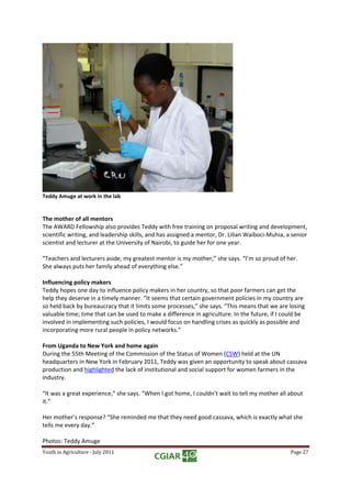 Growing Talents: Youth in Agriculture