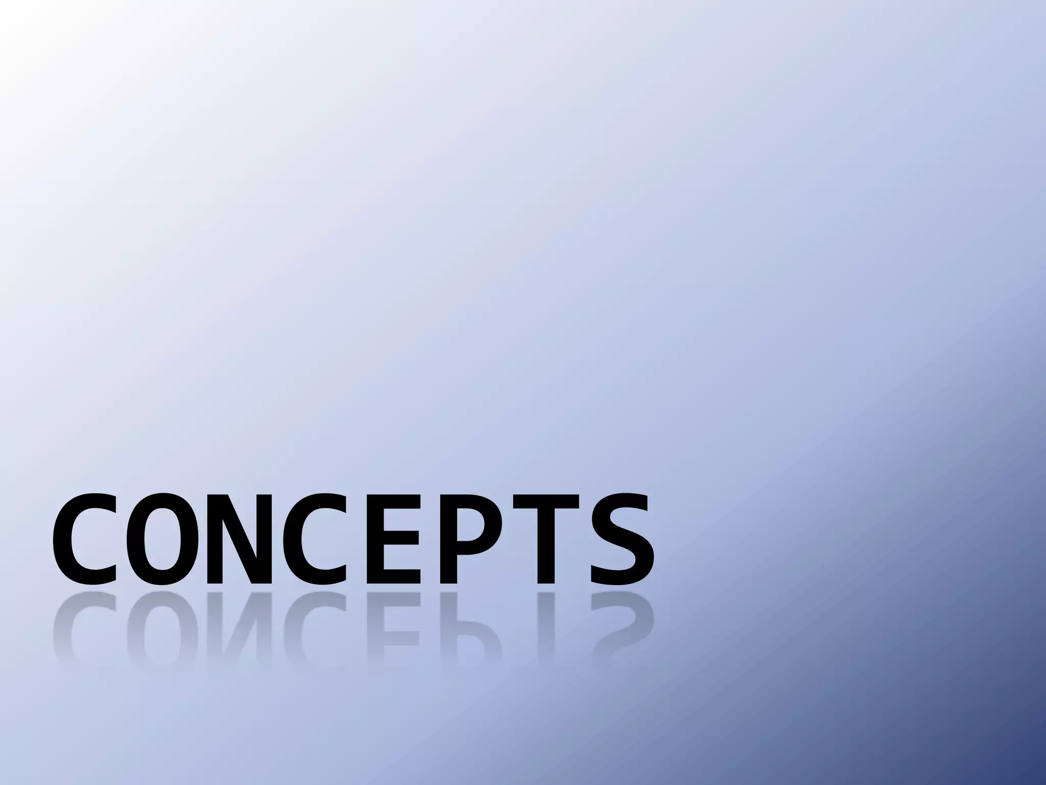 Concepts