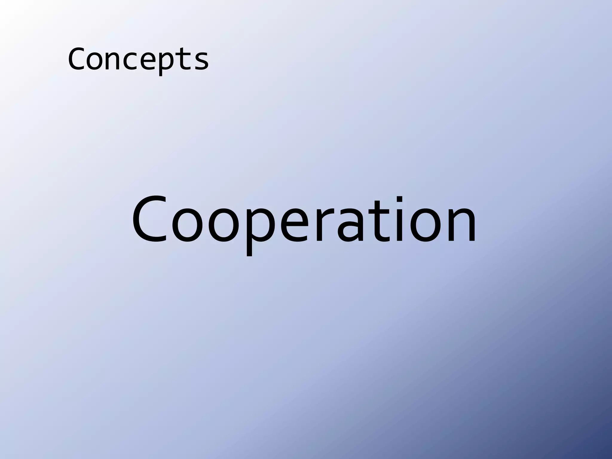 ConceptsCooperation