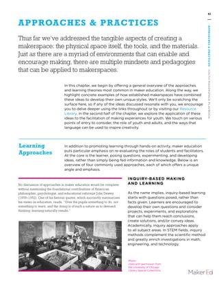 Maker Explorations Youth Makerspace Playbook | PDF