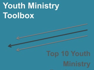 Youth Ministry
Toolbox
Top 10 Youth
Ministry
 