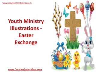 Youth Ministry
Illustrations -
Easter
Exchange
www.CreativeEasterIdeas.com
www.CreativeYouthIdeas.com
 