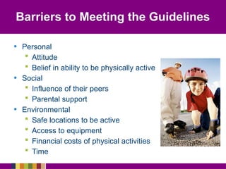The Physical activity guidelines for Children and Adolescents | PPT