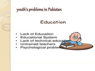 youth’s problems in Pakistan
 