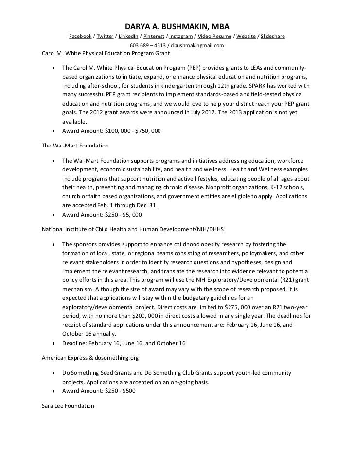 Youth programs grants