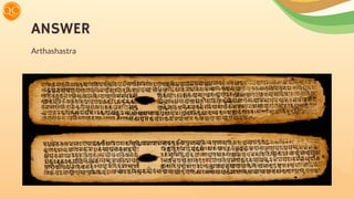 ANSWER
Arthashastra
 