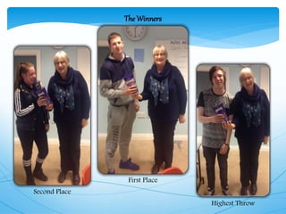 The Winners
First Place
Second Place
Highest Throw
 