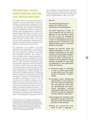 Youth and Climate Change - United Nations World Youth Report | PDF