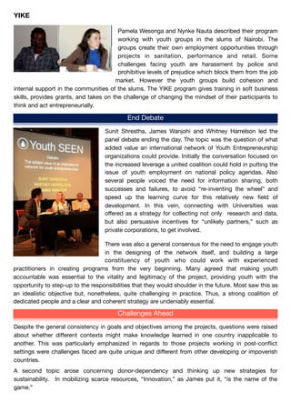 Youth SEEN Conference Report