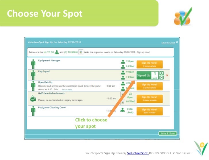 Online Sign Up Sheets for Youth Sports