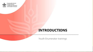 Sustainable Animal Productivity for Livelihoods, Nutrition and Gender Inclusion (SAPLING)