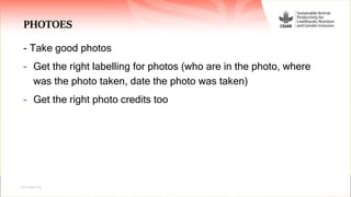 Sustainable Animal Productivity for Livelihoods, Nutrition and Gender Inclusion (SAPLING)