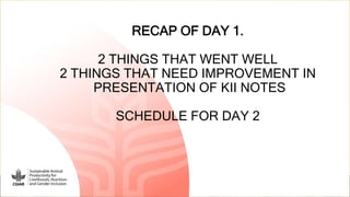 Sustainable Animal Productivity for Livelihoods, Nutrition and Gender Inclusion (SAPLING)