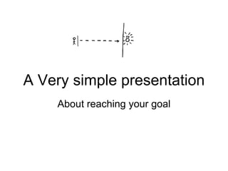 A Very simple presentation About reaching your goal 