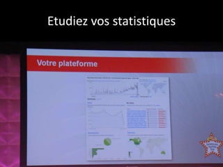 Etudiez vos statistiques