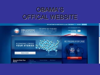 OBAMA’S OFFICAL WEBSITE 